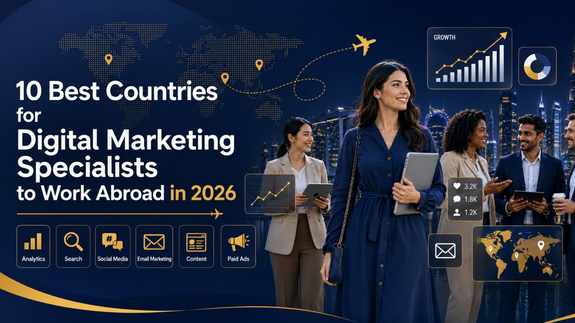 Which Country Offers The Fastest Work Visa Approval? 8 10 Best Countries for Digital Marketing Specialists 1