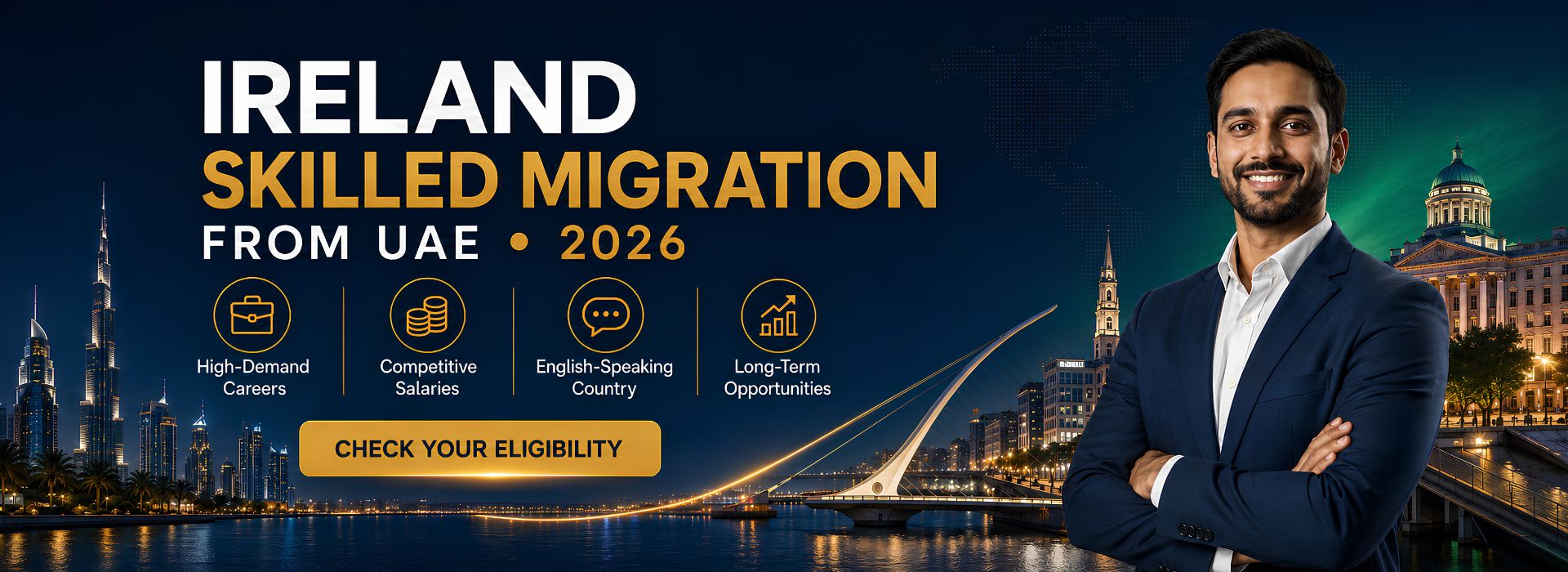 Ireland skilled migration from UAE for skilled professionals in 2026