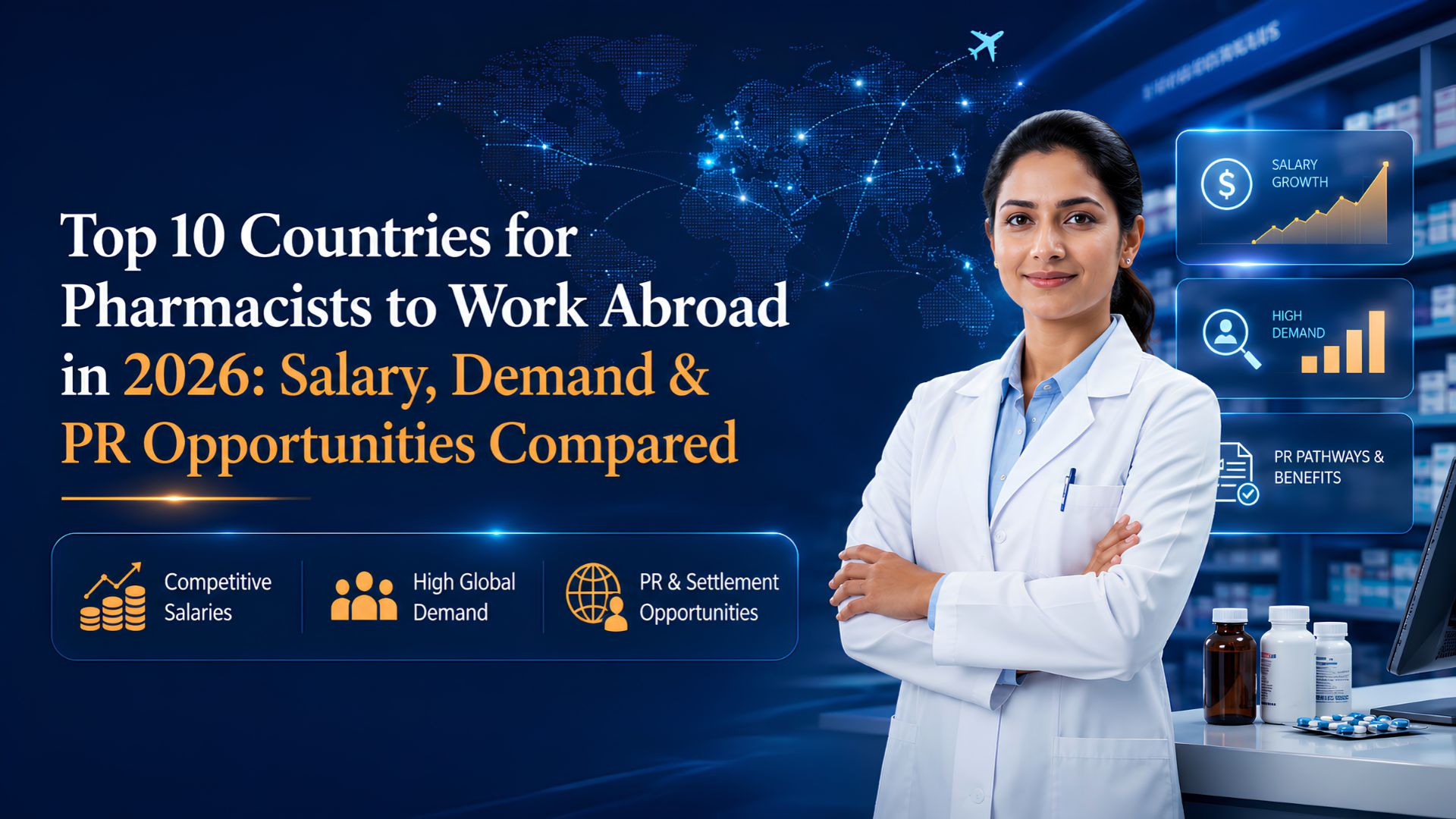 Blog 17 Best countries for pharmacists to work abroad in 2026 – salary, demand and PR opportunities